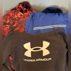 Lot of boys Under Armour hoodies. 2 youth xl and 1 youth large